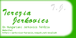 terezia jerkovics business card